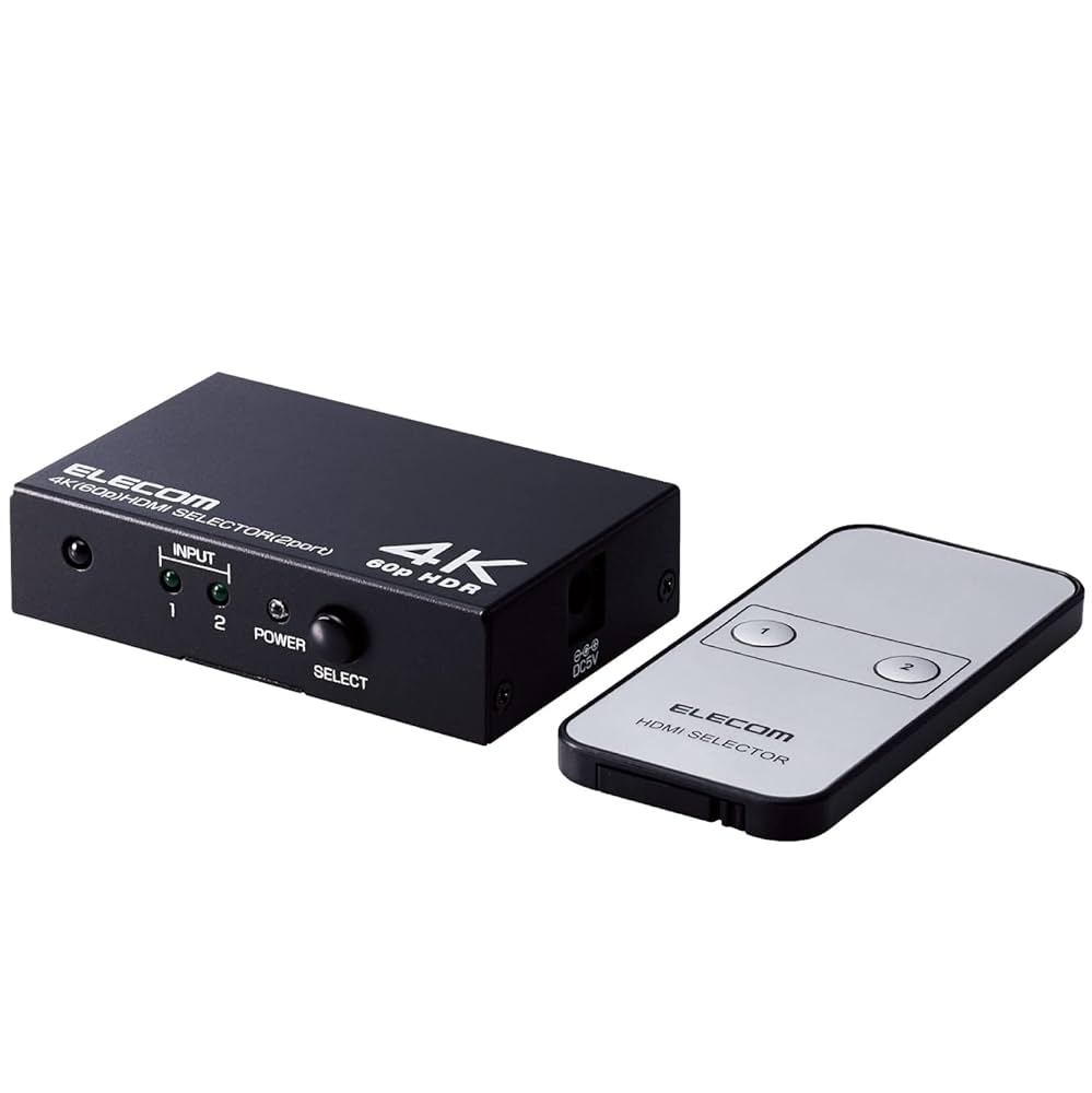 (未使用･未開封品)　エレコム HDMI切替機ELECOM DH-SW21BK f4u0baa ELECOM エレコム HDMI切替器 2入力1出力 HDMI 切替器 HDMI